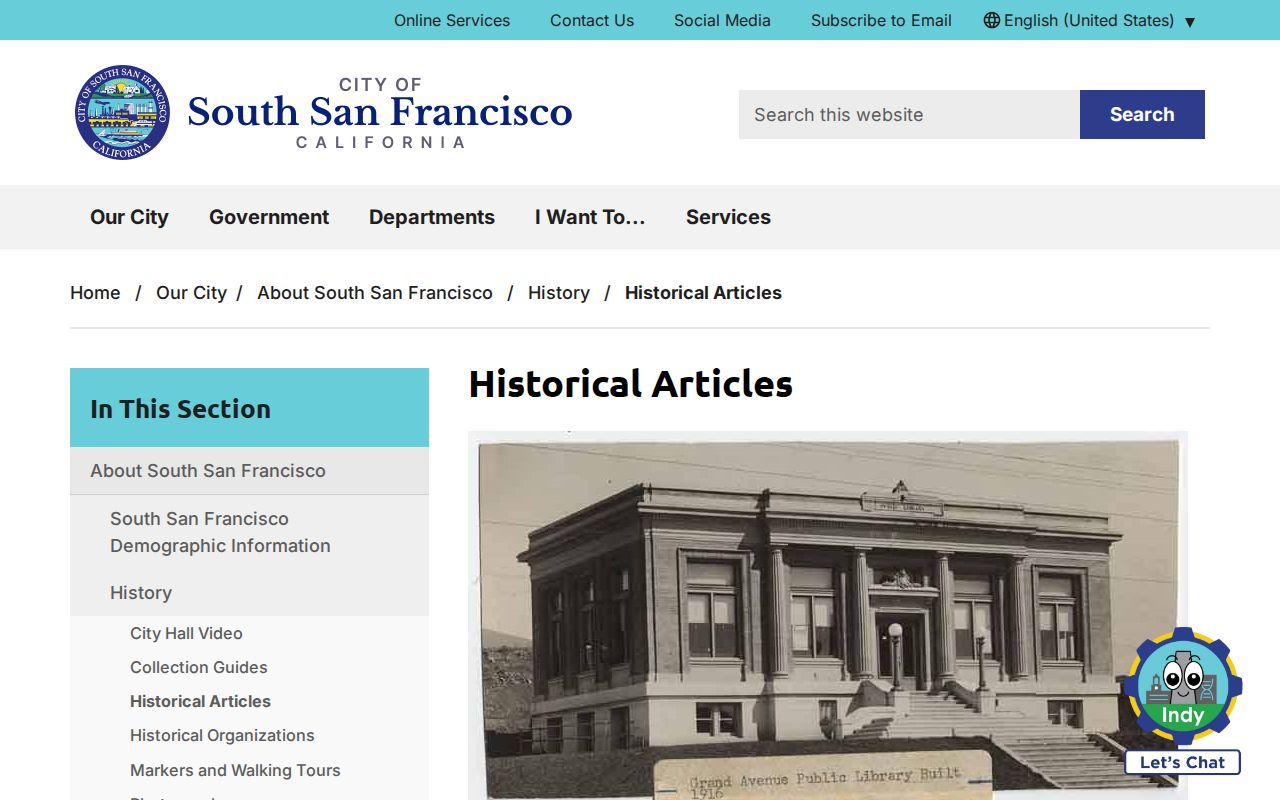 South San Francisco city directory scans in the city's historical articles collection