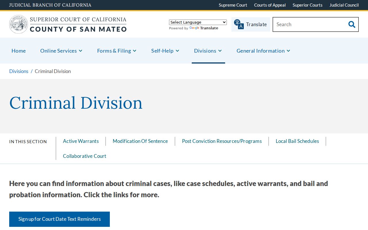South San Francisco previous residents and San Mateo Superior Court access
