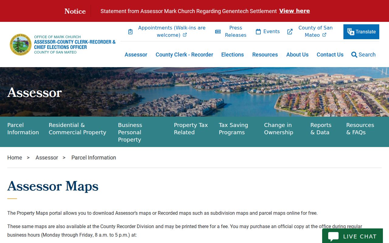 South San Francisco residents directory street directory view of San Mateo County property maps