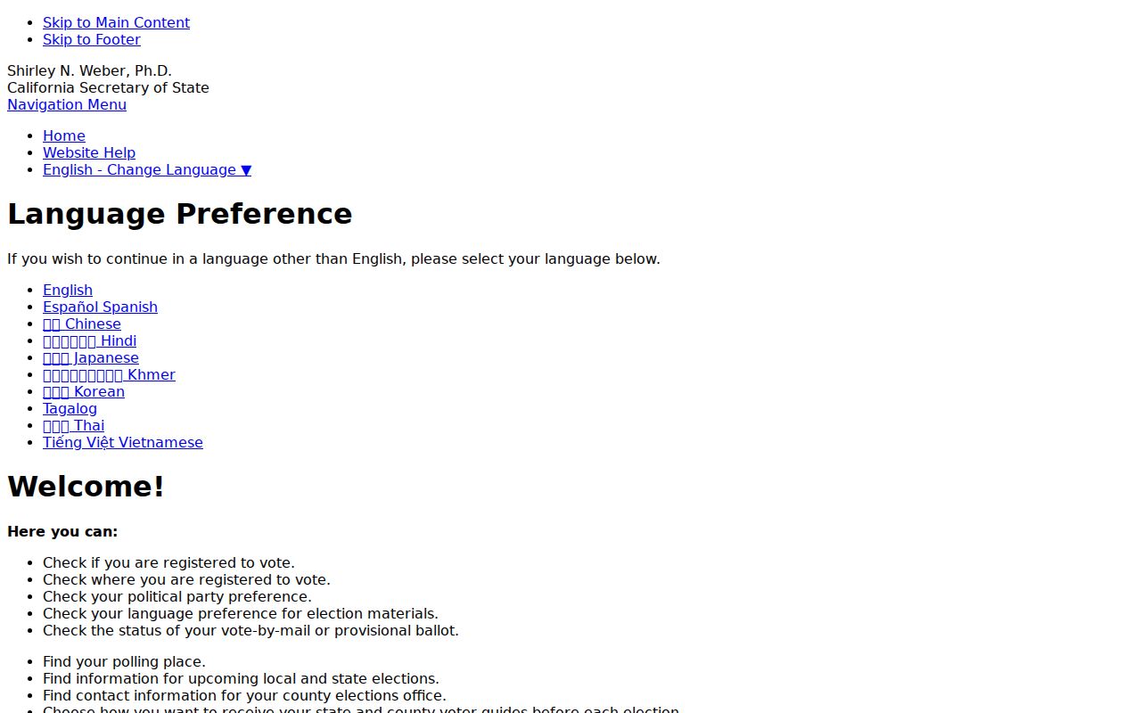 South San Francisco ZIP code directory voter status authentication